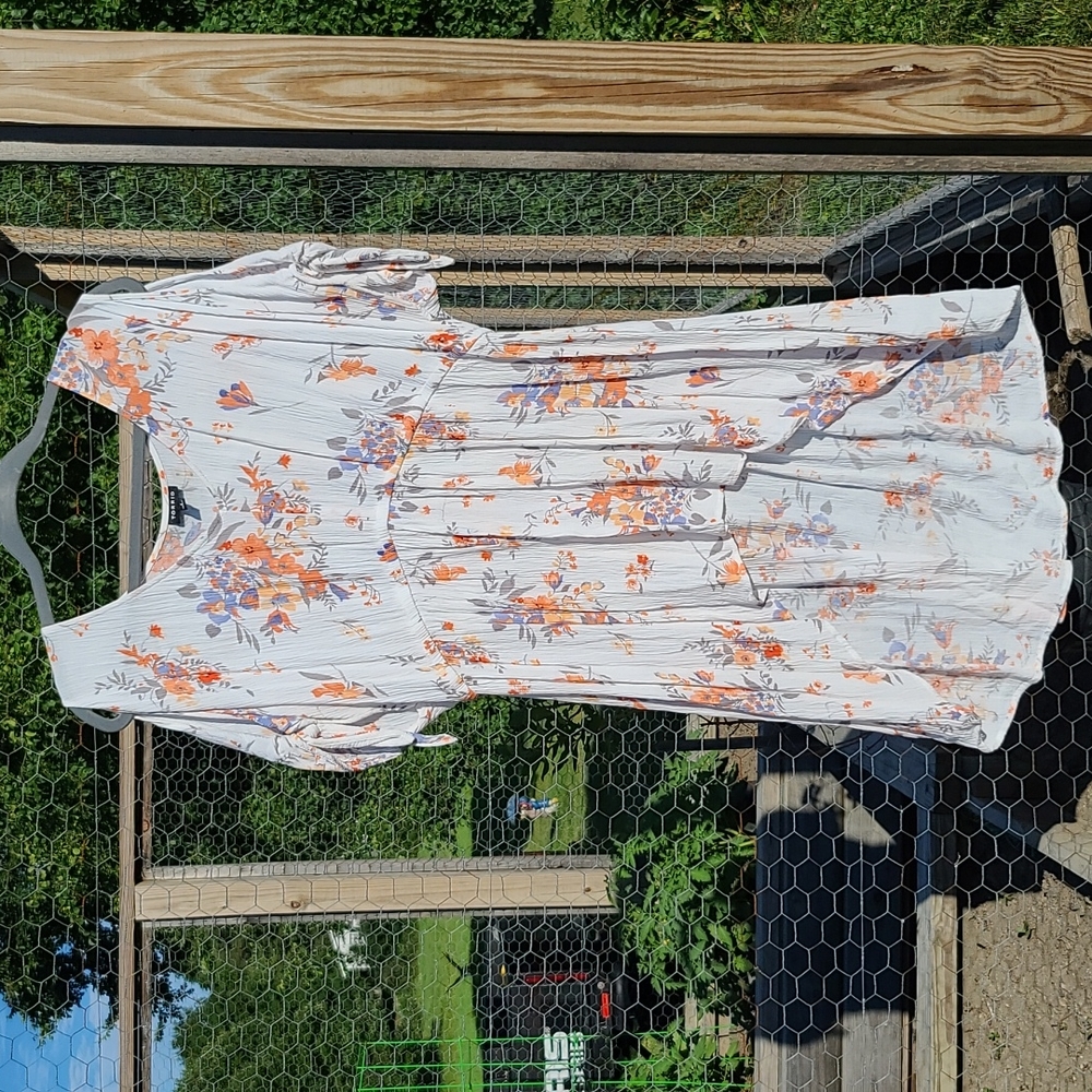 Torrid Hi-low Floral Blouse